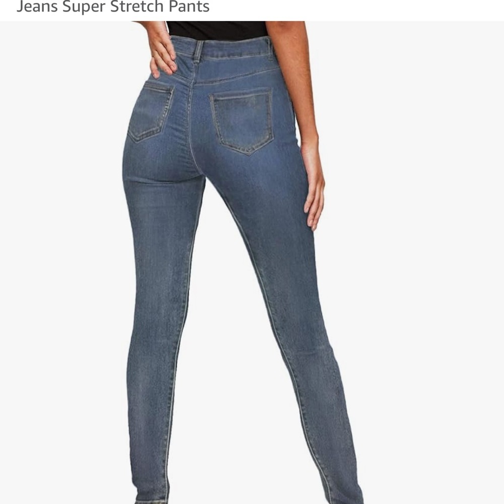 Hybrid & Company High Rise Blue Jeans - Picture 3 of 4